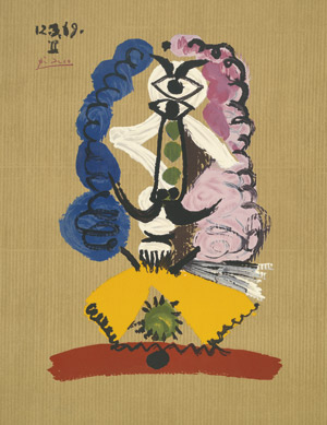 Lot 7450, Auction  105, Picasso, Pablo, nach. Portrait imaginaire (12.3.69)