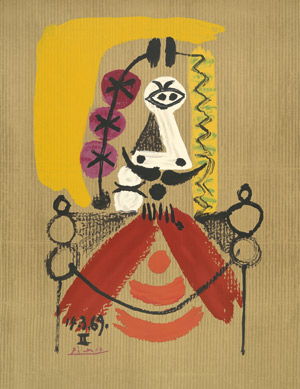 Lot 7451, Auction  105, Picasso, Pablo, nach. Portrait imaginaire (14.3.69)