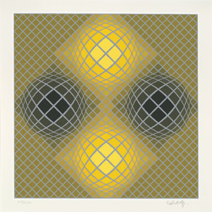 Lot 7536, Auction  105, Vasarely, Victor, Abstrakte Komposition