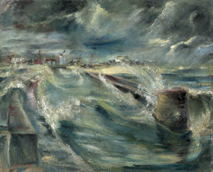 Lot 8153, Auction  105, Kohlhoff, Wilhelm, Sturm vor der Küste