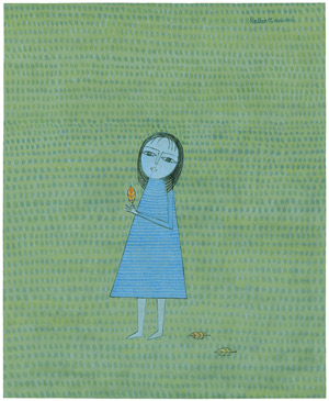 Lot 8570, Auction  105, Minami, Keiko, Fille et Feuilles mortes (Girl with fallen Leaves)