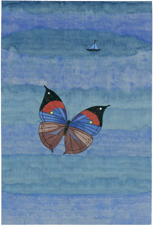 Lot 8571, Auction  105, Minami, Keiko, Papillon sur l'Eau (Butterfly and Water)