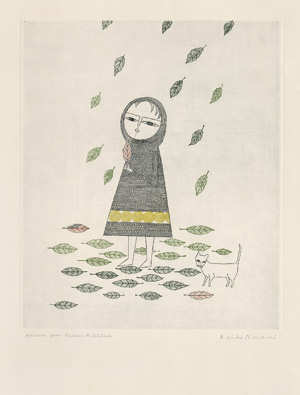 Lot 8588, Auction  105, Minami, Keiko, Fille et Feuilles mortes (Girl and Fallen Leaves)