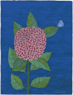 Lot 8593, Auction  105, Minami, Keiko, Hortensia avec Mite (Hydrangea with Moth)