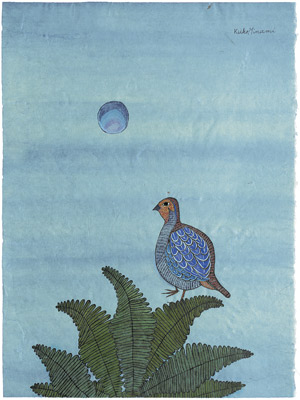 Lot 8607, Auction  105, Minami, Keiko, Poule de Faisan et la Lune (Pheasant Hen and Moon)