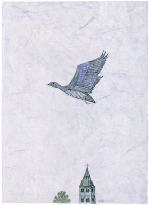 Lot 8623, Auction  105, Minami, Keiko, Oiseau volant (Flying Bird)