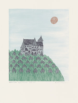 Lot 8634, Auction  105, Minami, Keiko, Forêt et Château (Forest and Castle)