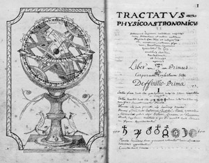 Lot 1014, Auction  106, Tractatus physico-astronomicus.,  Lateinische Handschrift in Sepiatinte auf Papier