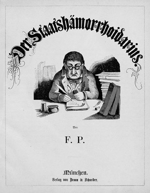 Lot 1696, Auction  106, Pocci, Franz, Der Staatshämorrhoidarius
