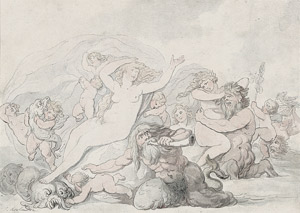 Lot 1717, Auction  106, Rowlandson, Thomas, Galatea. Originale farbig lavierte, signierte Federzeichnung 