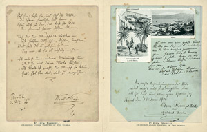 Lot 2108, Auction  106, May, Karl, Eigenhändiges Gedicht m. U. Beirut 15.6.1900