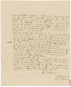 Lot 2412, Auction  106, Schumann, Robert, Brief 1829 an seinen Vormund