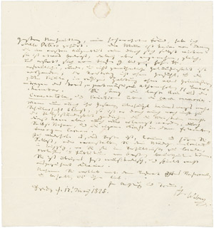 Lot 2437, Auction  106, Weber, Carl Maria von, Brief 1825