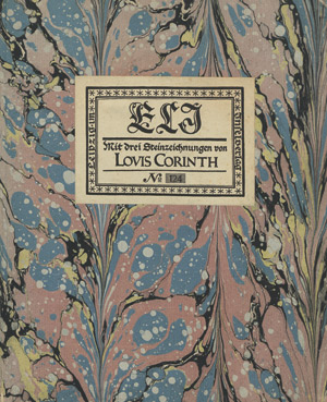 Lot 3145, Auction  106, Gorion, M. J. und Corinth, Lovis - Illustr., Eli - Insel 1919 