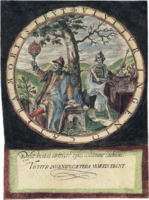 Lot 5088a, Auction  106, Deutsch, um 1560. Vanitasallegorie: "Vivitur ingenio...