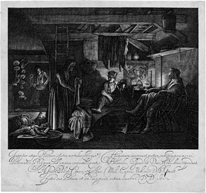 Lot 5143, Auction  106, Goudt, Hendrik, Jupiter und Merkur in der Hütte von Philemon und Baucis