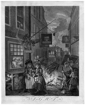 Lot 5387, Auction  106, Hogarth, William, Die vier Tageszeiten