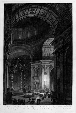 Lot 5413, Auction  106, Piranesi, Francesco, Prospetto interiore del Tempio Vaticano 