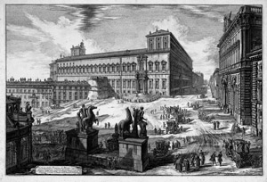 Lot 5420, Auction  106, Piranesi, Giovanni Battista, Veduta della Piazza di Monte Cavallo