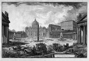 Lot 5430, Auction  106, Piranesi, Giovanni Battista, Veduta della gran Piazza e Basilica di San Pietro