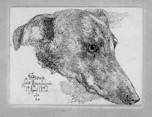 Lot 5560, Auction  106, Lundbye, Johan Thomas, Das Hundeporträt "Snip"