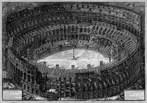 Lot 5812, Auction  106, Piranesi, Giovanni Battista, Veduta dell'Anfiteatro Flavio detto il Colosseo