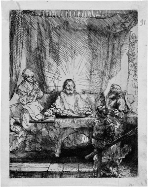 Lot 5836, Auction  106, Rembrandt Harmensz. van Rijn, Christus in Emmaus