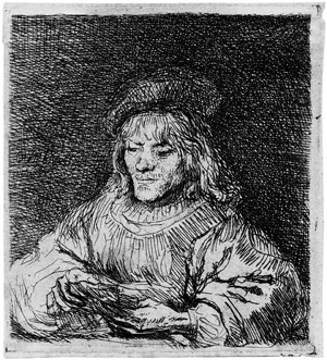 Lot 5841, Auction  106, Rembrandt Harmensz. van Rijn, Der Kartenspieler