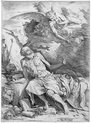 Lot 5848, Auction  106, Ribera, Jusepe de, Der hl. Hieronymus und der Engel
