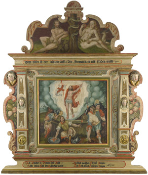 Lot 6004, Auction  106, Süddeutsch, um 1580. Altaraufsatz mit der Himmelfahrt Christi