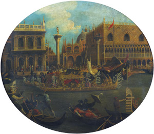 Lot 6059, Auction  106, Venezianisch, 19. Jh. La Festa della Sensa 
