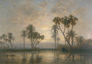 Lot 6089, Auction  106, Koerner, Ernst Karl Eugen, Abendlicht über dem Nil