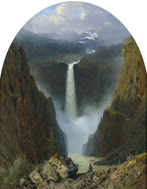 Lot 6149, Auction  106, Kieldrup, Anton Edvard, Der Wasserfall Vettisfossen in Norwegen