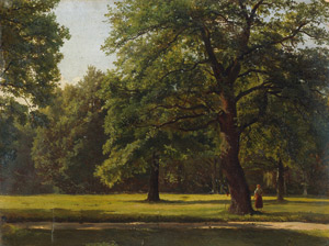 Lot 6204, Auction  106, Dänisch, Ende 19. Jh. Studien von Bäumen in einem Park