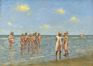 Lot 6256, Auction  106, Koppenol, Cornelis, Spielende Kinder am Strand