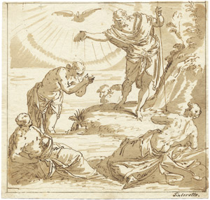 Lot 6564, Auction  106, Italienisch, 18. Jh. Die Taufe Christi