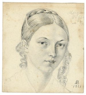 Lot 6630, Auction  106, Barth, Carl, Bildnis einer jungen Frau mit Flechfrisur