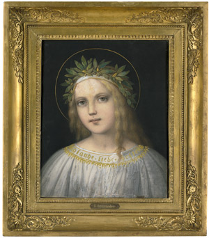Lot 6652, Auction  106, Ellenrieder, Marie, Portrait einer jugendlichen Heiligen mit Lorbeerkranz