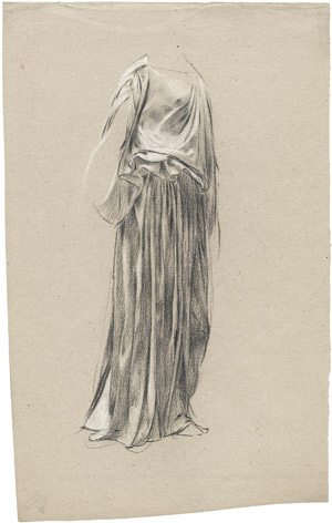 Lot 6765, Auction  106, Hirémy-Hirschl, Adolf, Gewandstudie an einer weiblichen Figur
