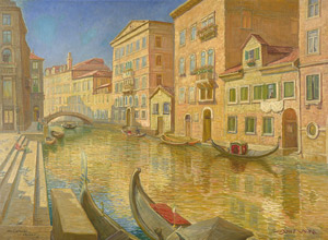 Lot 7346, Auction  106, Macke, Gustav, Am Coleoni in Venedig