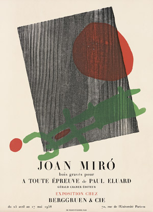 Lot 7382, Auction  106, Miró, Joan, A Toute Epreuve de Paul Eluard