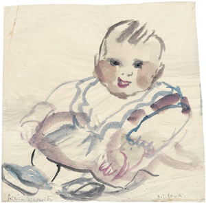 Lot 7557, Auction  106, Zitzewitz, Augusta von, Portrait eines Kindes