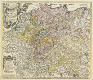 Lot 172, Auction  107, Homann, Johann Baptist, Tabula Geographica totius Germaniae