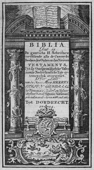 Lot 1117, Auction  107, Biblia neerlandica, Dat is de gantsche H. Schrifture vervattende 