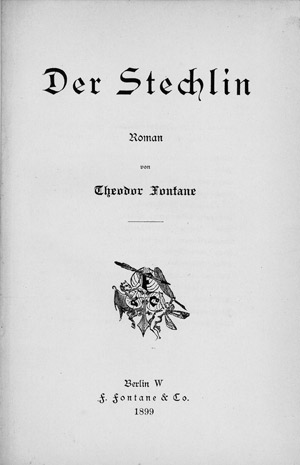 Lot 1558, Auction  107, Fontane, Theodor, Der Stechlin