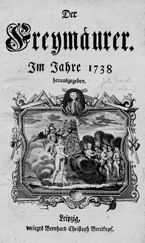 Lot 1559, Auction  107, Der Freymäurer, Im Jahre 1738 herausgegeben