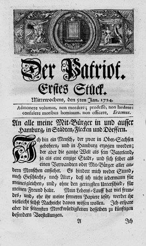 Lot 1660, Auction  107, Patriot, Der, Neue und verbesserte Ausgabe. Dritte Auflage