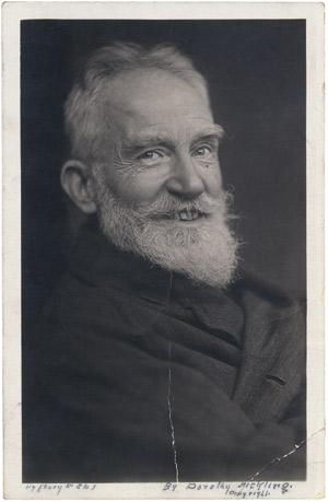 Lot 2076, Auction  107, Shaw, George Bernard, Porträtfoto-Postkarte 1925