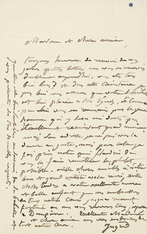 Lot 2171, Auction  107, Ingres, Jean Auguste Dominique, 5 Briefe an Ignaz Hittorf