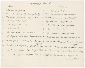 Lot 2220, Auction  107, Hofmannsthal, Hugo von, Manuskript, zus. mit Strauss, zum "Rosenkavalier"